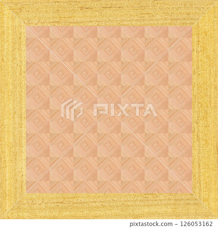 Wooden marquetry frame can be patterns created from the combination of pine wenge and walnut wood, wooden floor, parquet, cutting board 126053162