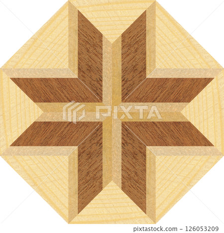 Wooden marquetry frame can be patterns created from the combination of pine wenge and walnut wood, wooden floor, parquet, cutting board 126053209