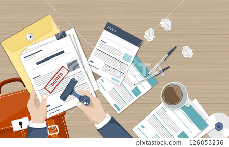 document, businessman, vector 126053256