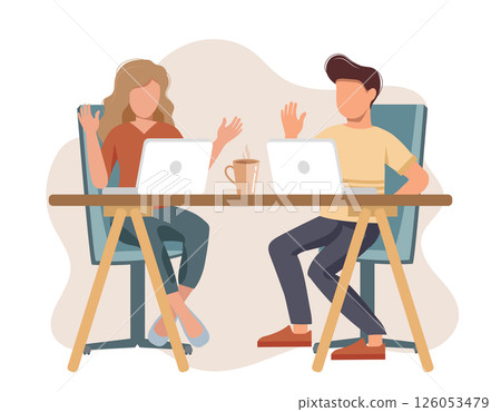 hiring, interview, laptop 126053479