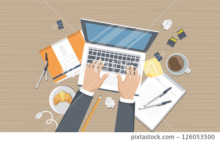 concept, typewriter, vector 126053500