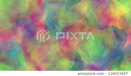 Bright abstract rainbow color watercolor seamless pattern of gradient overlay yellow, red, green, blue blobs. Colorful playful watercolour repeat print for lgbt design, banner, poster, pride textile Bright abstract rainbow color watercolor seamless pattern of gradient overlay yellow, red, green, blue blobs. Colorful playful watercolour repeat print for lgbt design, banner, poster, pride textile 126053897
