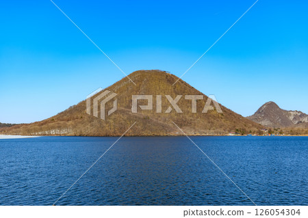 Lake Haruna and Mount Haruna, Takasaki City, Gunma Prefecture 126054304