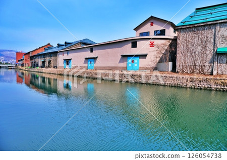 Scenery of Otaru Canal, Hokkaido Scenery of Otaru Canal, Hokkaido 126054738
