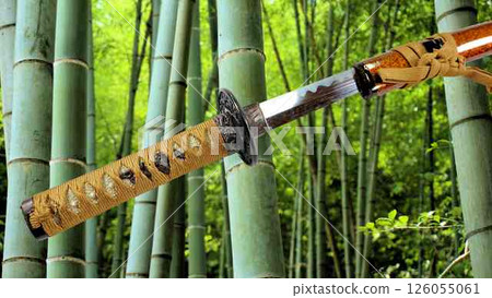 日本刀和竹林 日本刀和竹林 126055061