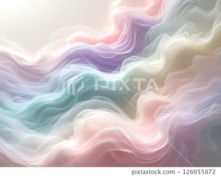 An abstract pattern that resembles flowing watercolor waves, it is bright and kinetic. 126055872