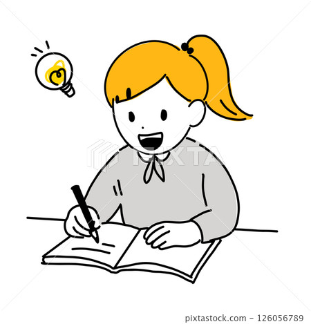 Girl studying 126056789