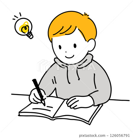 Boy studying 126056791