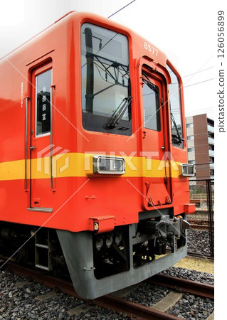Veteran commuter train "8000 series" 8577F on display at the Railway Museum in Omiya, the city of railways 126056899