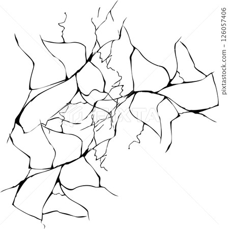 破裂的紋理插圖素材 破裂的紋理插圖素材 126057406