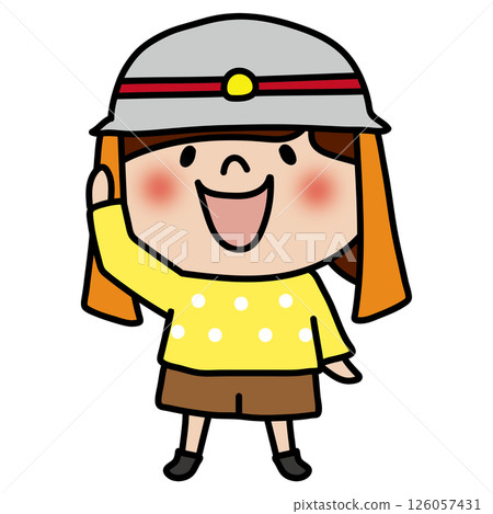 戴著消防員帽子的孩子(女孩 2) 戴著消防員帽子的孩子(女孩 2) 126057431