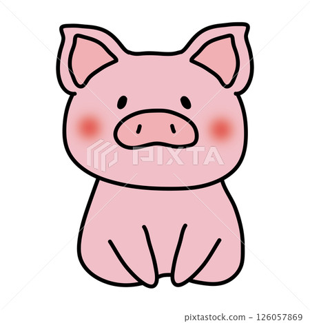 Pig saying hello 126057869
