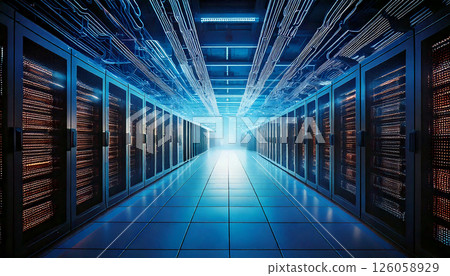 技術資料中心生成人工智慧背景 126058929