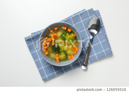 Vegetable soup, healthy nutrition and healthy lifestyle 126059328