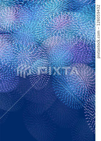 Fireworks, summer greetings, landscape, background 126059432