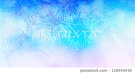 煙火夏日問候風景背景 126059436