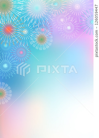 煙火夏日問候風景背景 126059447