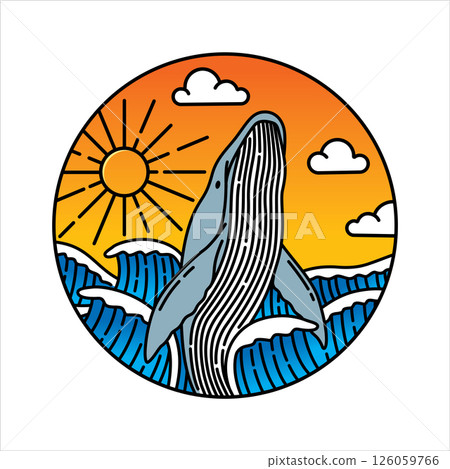natural scenery in the frame illustration 126059766