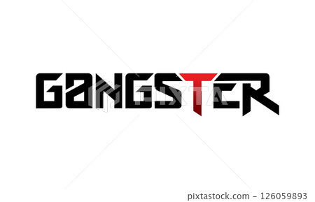 letter gangster design vector symbol 126059893