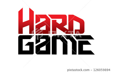 letter hard game design vector 126059894