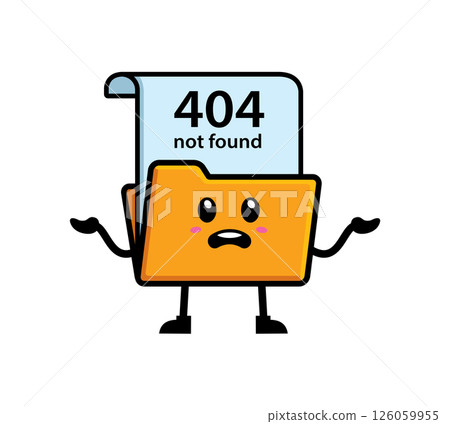 File folder mascot character design vector 126059955
