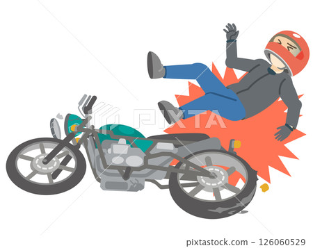 Motorcycle accidents and falls 126060529