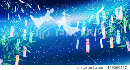Tanabata Milky Way Summer Background 126060537