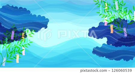 七夕夏季條背景 126060539