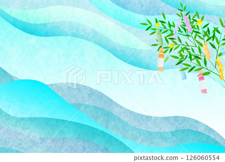 Tanabata summer strips background 126060554
