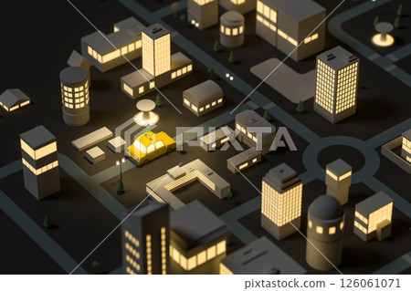 traffic, illuminated, busy 126061071