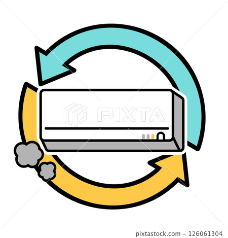 髒空調的簡單圖示 126061304