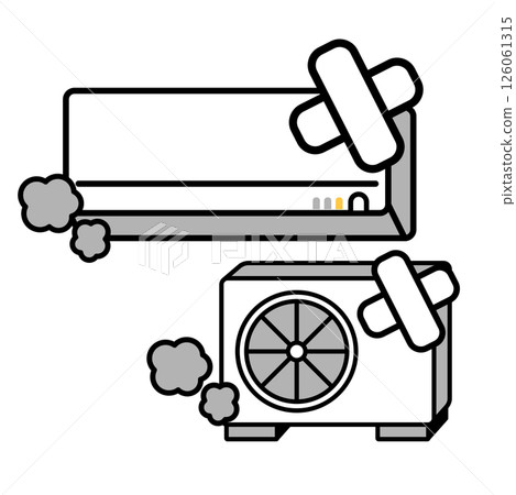 空調壞了的簡單圖示 126061315