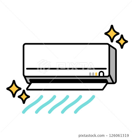 A simple illustration of a beautiful air conditioner 126061319