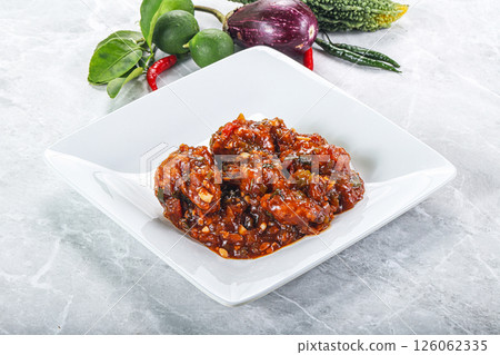 Chinese cuisine - Chicken manchurian gravy 126062335