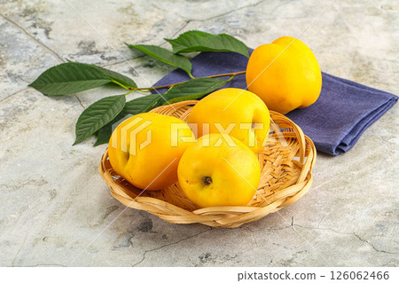 Ripe sweet and juicy  Yellow nectarines 126062466