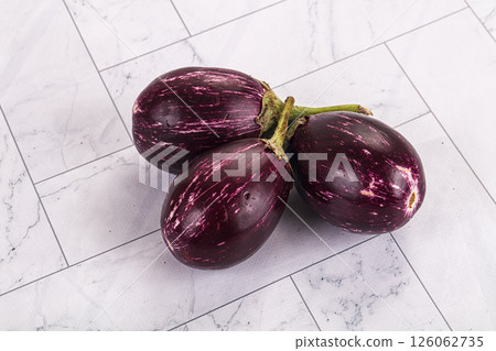 Small round asian eggplant for cooking Small round asian eggplant for cooking 126062735