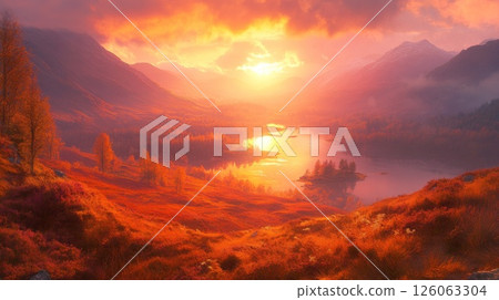 fog in the mountains 126063304
