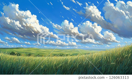 clouds in the field 126063313