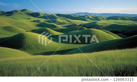 summer landscape with a mountain river 126063315