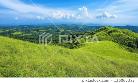 beautiful mountain landscape with blue sky 126063352