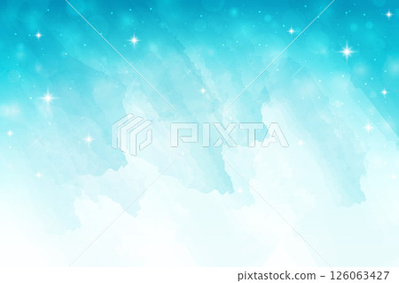 Blue abstract background, winter sky, winter background, wide and wide announcement report, background direction material piece 126063427