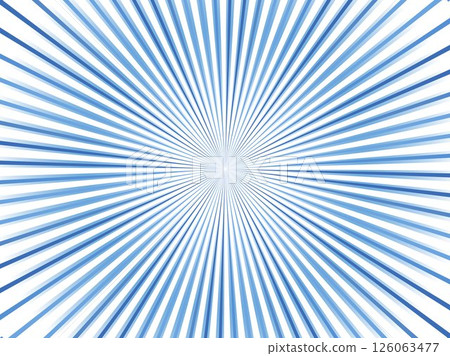 Colorful, shining, pop, concentrated line background material_Blue 126063477