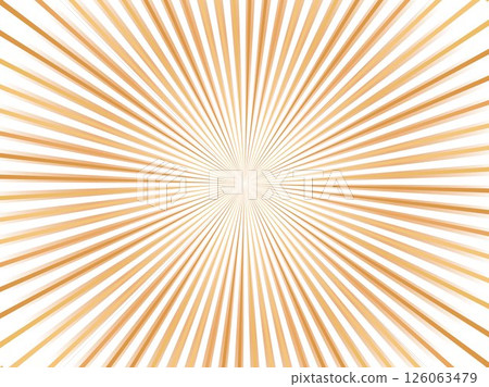 Colorful shining pop concentrated line background material_light orange 126063479