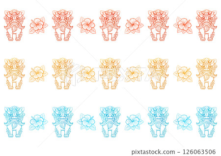 Shisa和Hibiscus Shisa和Hibiscus 126063506