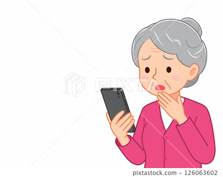 Elderly people, smartphones, problems Elderly people, smartphones, problems 126063602