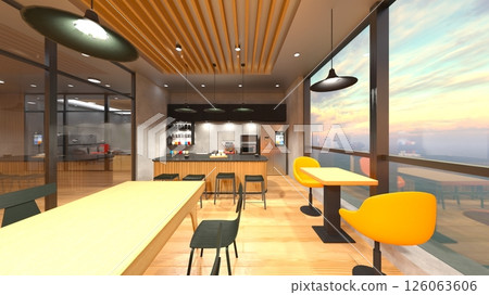 Glass-walled meeting room 126063606