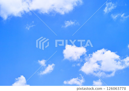 藍色的天空和雲圖像 126063778