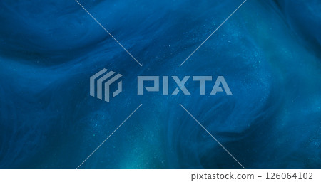 Smoke paint. Vapor cloud. Defocused blue color splash in water explosion particles fluid floating on abstract art acrylic background. Smoke paint. Vapor cloud. Defocused blue color splash in water explosion particles fluid floating on abstract art acrylic background. 126064102