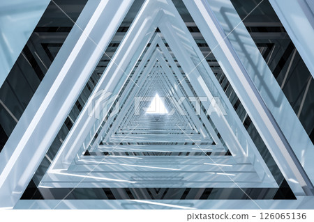 tridimensional, crystal, glass 126065136