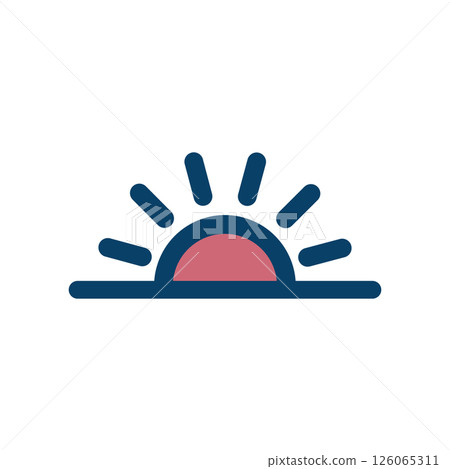 日出圖示說明 126065311